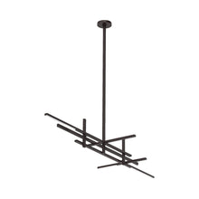 Load image into Gallery viewer, Cityscape Stacked Linear LED Chandelier.
