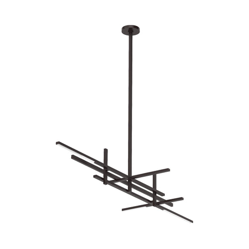 Cityscape Stacked Linear LED Chandelier.