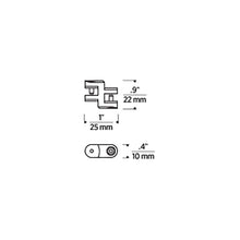 Load image into Gallery viewer, Collier Isolated Mechanical Connector - line drawing.
