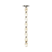 Load image into Gallery viewer, Collier LED Pendant Light in Polished Nickel/Alabaster (26.2-Inch).
