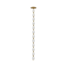 Load image into Gallery viewer, Collier LED Pendant Light in Hand Rubbed Antique Brass/Crystal (38.9-Inch).
