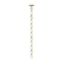 Load image into Gallery viewer, Collier LED Pendant Light in Hand Rubbed Antique Brass/Alabaster (38.9-Inch).
