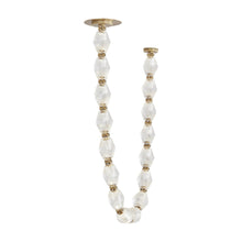 Load image into Gallery viewer, Collier LED Pendant Light in Hand Rubbed Antique Brass/Crystal (51.6-Inch).
