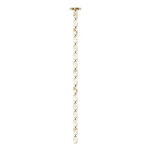 Load image into Gallery viewer, Collier LED Pendant Light in Hand Rubbed Antique Brass/Alabaster (51.6-Inch).
