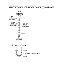 Load image into Gallery viewer, Collier LED Pendant Light - line drawing.
