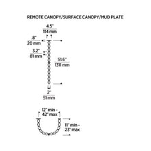 Load image into Gallery viewer, Collier LED Pendant Light - line drawing.
