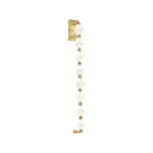 Load image into Gallery viewer, Collier LED Wall Light in Hand Rubbed Antique Brass/Crystal (27.6-Inch).
