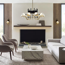 Load image into Gallery viewer, Crosby LED Wall Light in living room.
