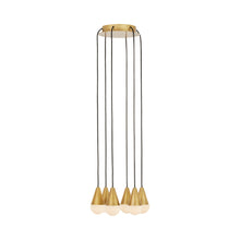 Load image into Gallery viewer, Cupola LED Chandelier in Hand Rubbed Antique Brass (6-Light).
