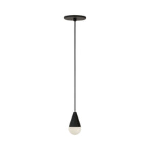Load image into Gallery viewer, Cupola LED Pendant Light in Nightshade Black.
