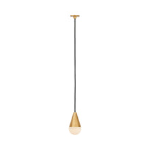 Load image into Gallery viewer, Cupola Port Alone LED Pendant Light in Hand Rubbed Antique Brass.
