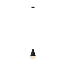 Load image into Gallery viewer, Cupola Port Alone LED Pendant Light in Nightshade Black.
