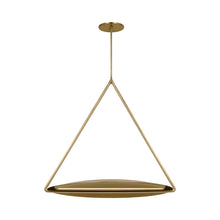 Load image into Gallery viewer, Cymbal LED Pendant Light in Detail.
