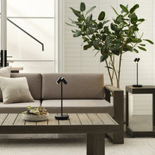 Load image into Gallery viewer, Doppia LED Table Lamp in living room.
