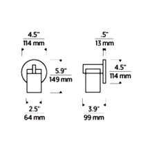 Load image into Gallery viewer, Esfera LED Bath Wall Light - line drawing.
