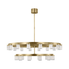 Load image into Gallery viewer, Esfera LED Chandelier in Natural Brass (28-Light).
