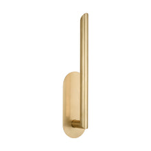 Load image into Gallery viewer, Fielle LED Wall Light in Hand Rubbed Antique Brass (Medium).
