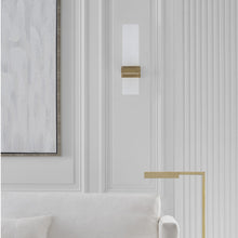 Load image into Gallery viewer, Flyta LED Wall Light in living room.

