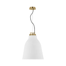 Load image into Gallery viewer, Forge LED Pendant Light in Matte White (Large Tall).

