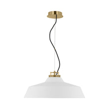 Load image into Gallery viewer, Forge LED Pendant Light in Matte White (X-Large Short).
