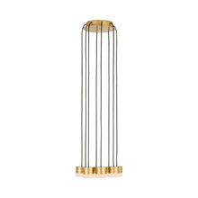 Load image into Gallery viewer, Gable LED Chandelier in Hand Rubbed Antique Brass (8-Light).
