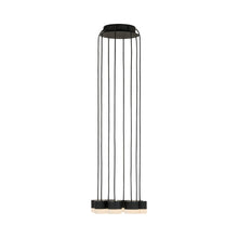 Load image into Gallery viewer, Gable LED Chandelier in Nightshade Black (8-Light).

