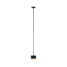 Load image into Gallery viewer, Gable Port Alone LED Pendant Light in Nightshade Black.
