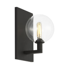Load image into Gallery viewer, Gambit Wall Light in Single Light/Nightshade Black.
