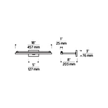 Load image into Gallery viewer, Kal LED Picture Light - line drawing.
