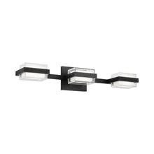 Load image into Gallery viewer, Kamden LED Bath Vanity Light in Nightshade Black (3-Light).
