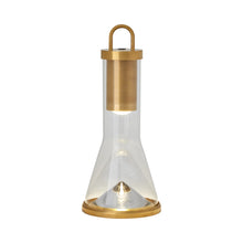 Load image into Gallery viewer, Kandella LED Table Lamp in Natural Brass.
