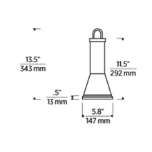 Load image into Gallery viewer, Kandella LED Table Lamp - line drawing.
