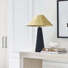 Load image into Gallery viewer, Karam LED Table Lamp in living room.
