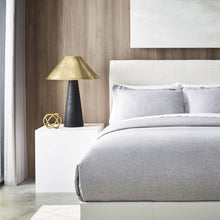 Load image into Gallery viewer, Karam LED Table Lamp in bedroom.
