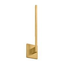 Load image into Gallery viewer, Klee LED Wall Light in Natural Brass (Small).
