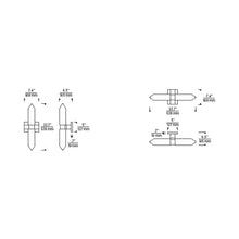 Load image into Gallery viewer, Langston Bath LED Wall Light - line drawing.
