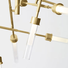 Load image into Gallery viewer, Linger LED Abstract Chandelier in Detail.
