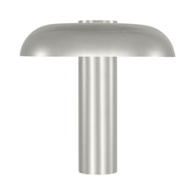 Load image into Gallery viewer, Louver LED Table Lamp in Polished Nickel .
