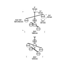 Load image into Gallery viewer, Lowing Chandelier - line drawing.
