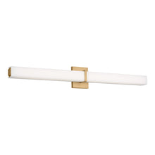 Load image into Gallery viewer, Milan LED Bath Vanity Light in Natural Brass (36-Inch).
