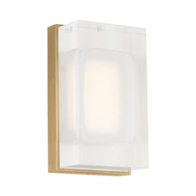 Load image into Gallery viewer, Milley LED Wall Light in Natural Brass (7-Inch).

