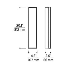 Load image into Gallery viewer, Milley LED Wall Light - line drawing.
