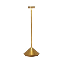 Load image into Gallery viewer, Moneta LED Table Lamp in Natural Brass (Large).
