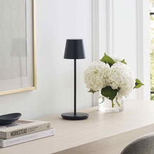 Load image into Gallery viewer, Nevis LED Table Lamp in living room.
