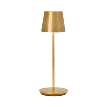 Load image into Gallery viewer, Nevis LED Table Lamp in Natural Brass (Large).
