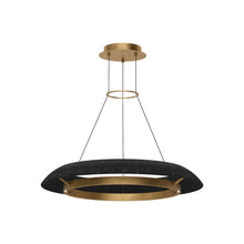 Load image into Gallery viewer, Noa LED Chandelier in Hand Rubbed Antique Brass/Washed Black (Medium).
