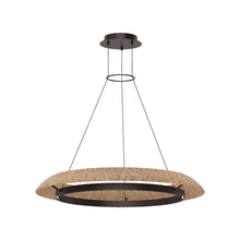 Load image into Gallery viewer, Noa LED Chandelier in Bronze/Natural (Large).

