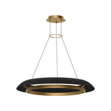Load image into Gallery viewer, Noa LED Chandelier in Hand Rubbed Antique Brass/Washed Black (Large).
