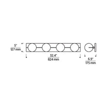 Load image into Gallery viewer, Orbel Bath Vanity Light - line drawing.
