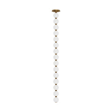 Load image into Gallery viewer, Perle LED Pendant Light in Natural Brass (51.6-Inch).
